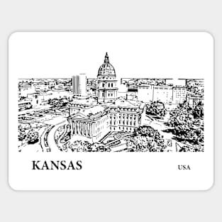 Kansas State USA Sticker